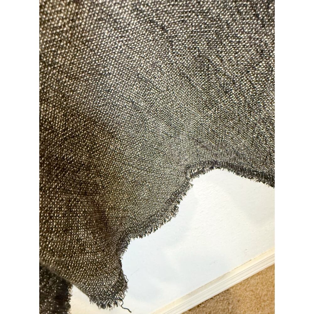 Eileen Fisher Linen Blend Textured Sleeveless Fringe Hem Maxi Dress Vintage - Picture 5 of 7